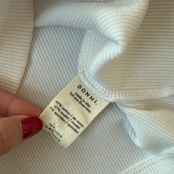 DONNI Rib Spaghetti Tank - Picture 5 of 5